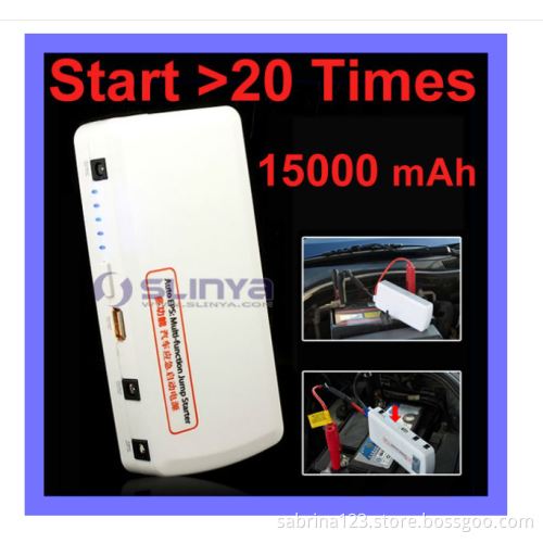 12000mAh mini starter booster/20 times car jump starter/power bank